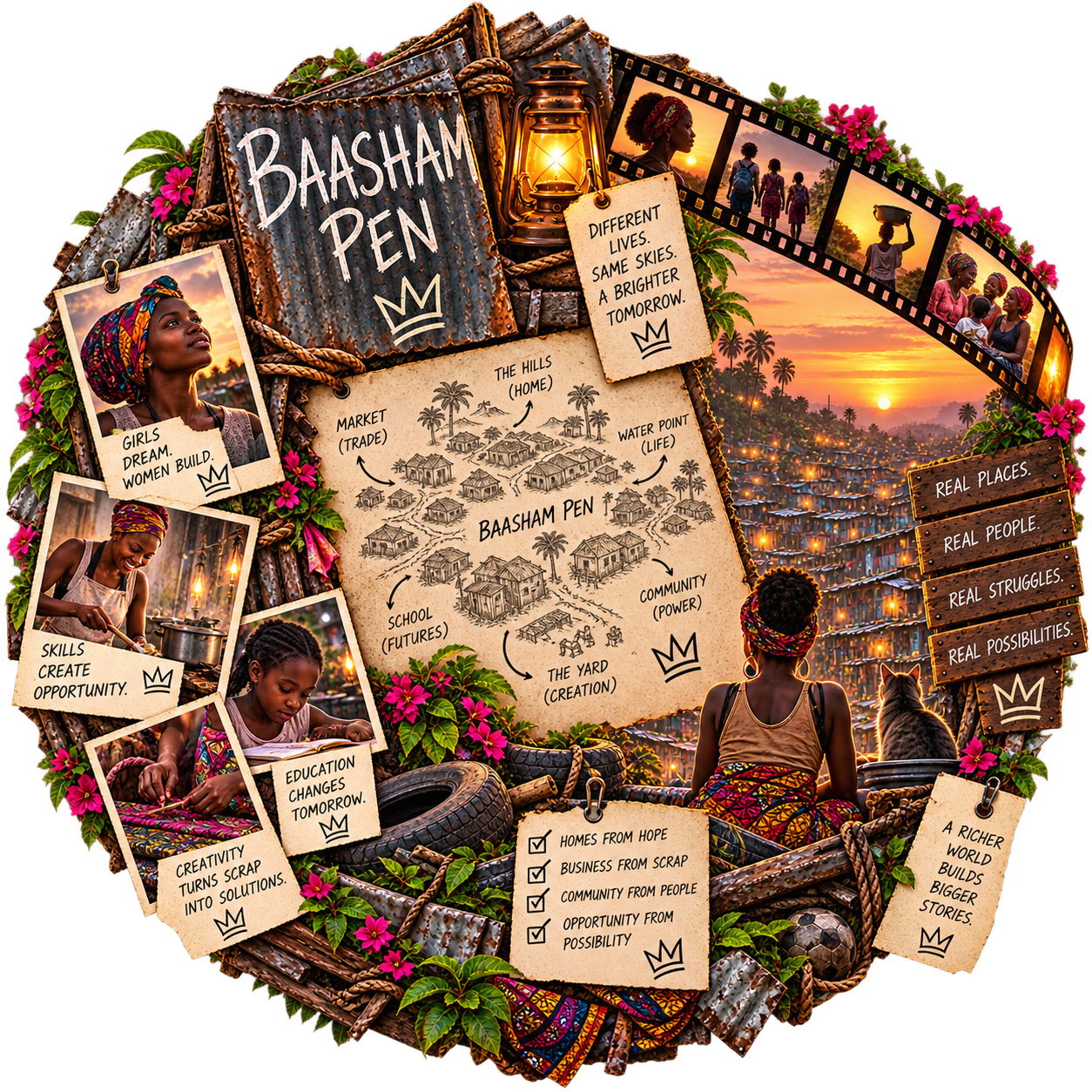 Baasham Pen women building tomorrow